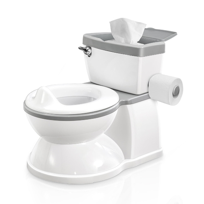 Graue Babypotty-Toilette mit abnehmbarem Sitz