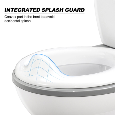 Graue Babypotty-Toilette mit abnehmbarem Sitz