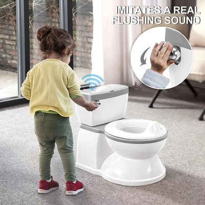 Graue Babypotty-Toilette mit abnehmbarem Sitz