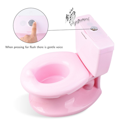 Handy Button Plastik Baby Potty Toilette mit Druckmuster Trainingssitz in rosa/blau/weiß Farben