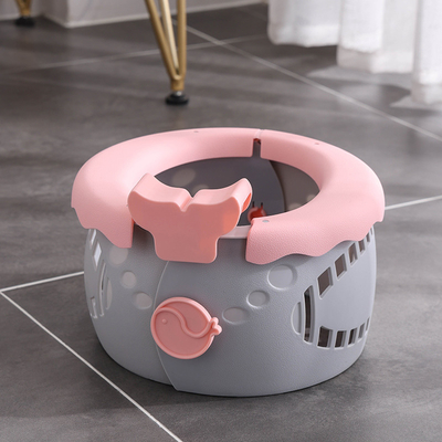 Custom Logo Babytoilette in Serenity Blau mit weichem PP TPE-Festmusterdesign