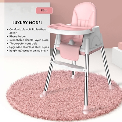 3 in 1 Multifunktionaler Hochstuhl für Babys Speisestuhl 92*65*65cm