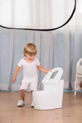 Druckmuster Öko-freundliche Plastik PP Baby Potty Training Sitz Stuhl 39*26*37 Brutto/Netto Gewicht 2,1 kg/1,48 kg