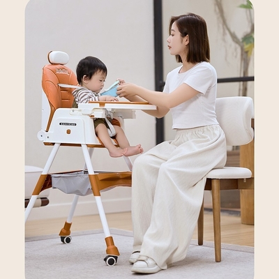EN71 Zertifizierter High Plastic Baby Dining Chair Baby Füttertisch Einstellbarer Höhe