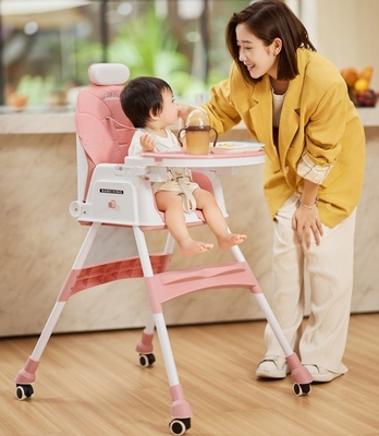 EN71 Zertifizierter High Plastic Baby Dining Chair Baby Füttertisch Einstellbarer Höhe