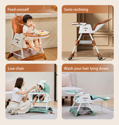 EN71 Zertifizierter High Plastic Baby Dining Chair Baby Füttertisch Einstellbarer Höhe