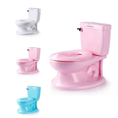 Massivblau-weiß-rosa Baby-Toiletten-Potty-Trainer mit EN71-Prüfzertifizierung