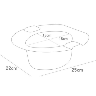 Massivblau-weiß-rosa Baby-Toiletten-Potty-Trainer mit EN71-Prüfzertifizierung
