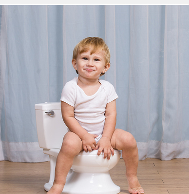 Massivblau-weiß-rosa Baby-Toiletten-Potty-Trainer mit EN71-Prüfzertifizierung