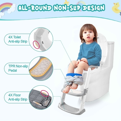 Luxus-Kinder-Potty-Leiter Toilettensitz ergonomisch