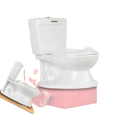 Weiches Babypflege-Potty-Sitz für Kinder Toilettentraining - Weißes Potty mit reinem Farbdesign