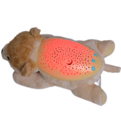 Farbenfrohe Säuglinge Schlaf Soother Weich Plüssiges Spielzeug Süßes Welpe Schlafgefährten