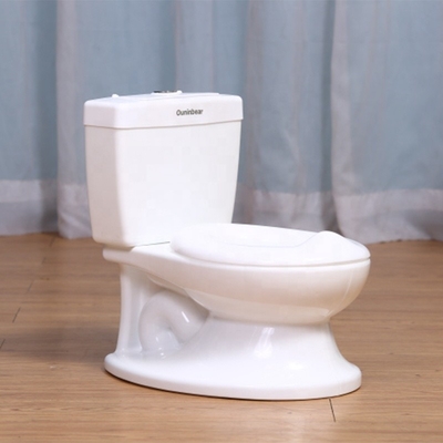 Weiches Babypflege-Potty-Sitz für Kinder Toilettentraining - Weißes Potty mit reinem Farbdesign