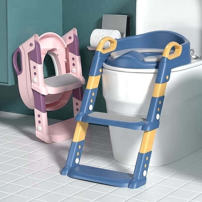OUNINBEAR Kunststoff-Potty Training Toilettensitz mit Schritt Hocker Leiter Anti-Rutsch