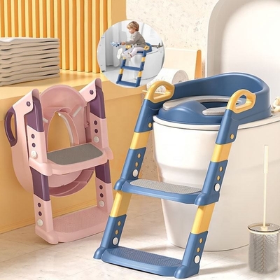 Anpassung Logo PP Plastik Klappbare Baby Toilettensitz Potty Sitz mit Stufen