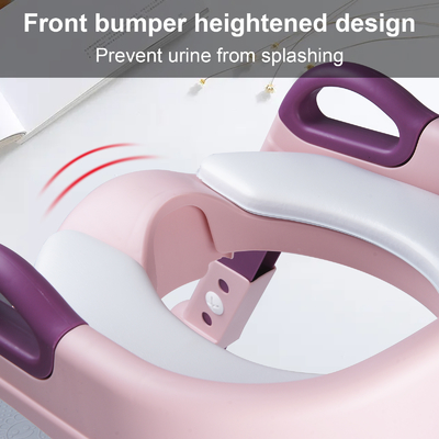Anpassung Logo PP Plastik Klappbare Baby Toilettensitz Potty Sitz mit Stufen