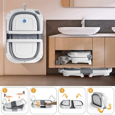 Anti-Schimmel-Neugeborenes Baby-Badewanne-Set Klappbäder 60,5*43*20,5cm