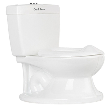 Druckmuster Weiße Plastiktoilette für Babys mit EN71-Prüfung