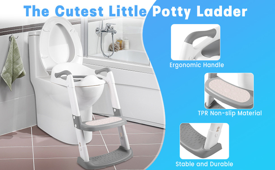 Grau/Blau/Rot 3 in 1 Potty Training Sitz mit Stuhl Stuhl Leiter passt 1-10 Jahre