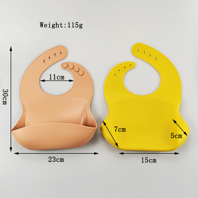 Druck-Soft Baby Silikon Bib mit Food Catcher BPA-frei 300*23cm
