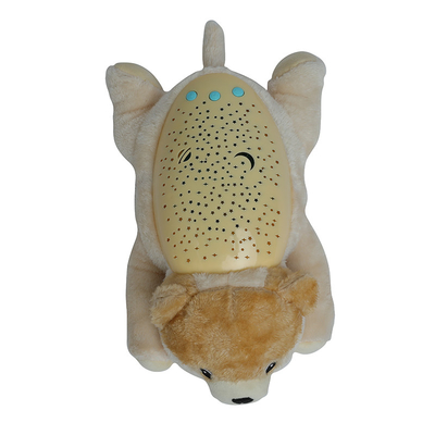 0-7 Jahre Baby Schlaf Soother Spielzeug Hund Plush Puppe mit projizierbarer Beleuchtung und Musik