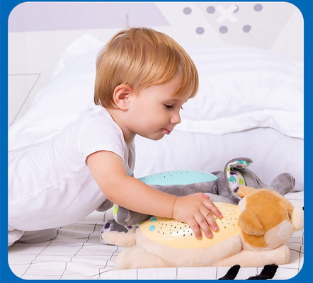 0-7 Jahre Baby Schlaf Soother Spielzeug Hund Plush Puppe mit projizierbarer Beleuchtung und Musik