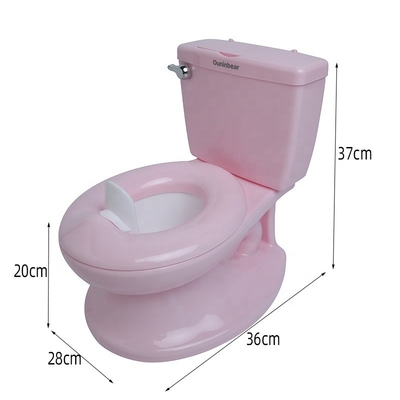 Rosa und weiße Babypotty-Toilette mit individuellem Logo EN71 Zertifiziertes reines Farbdesign