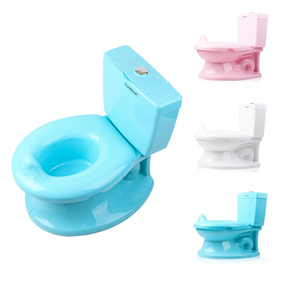 EN71 Zertifizierte Babytoilettenputty benutzerdefiniertes Logo Akzeptiert Blau Rosa Weiß Reine Farbe Toilettentrainer