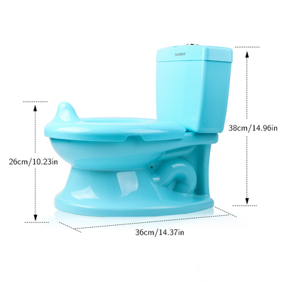 EN71 Zertifizierte Babytoilettenputty benutzerdefiniertes Logo Akzeptiert Blau Rosa Weiß Reine Farbe Toilettentrainer