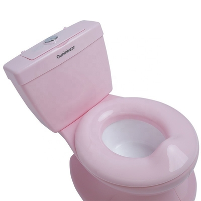 Pink Plastic Baby Training Potty mit EN71-Prüfungsertifizierung und kundenspezifisches Logo Design