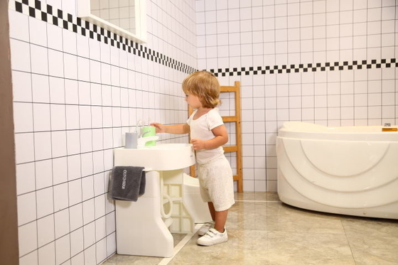 Logo anpassbar einfach zu bedienen Kinderwaschbecken mit Sockel