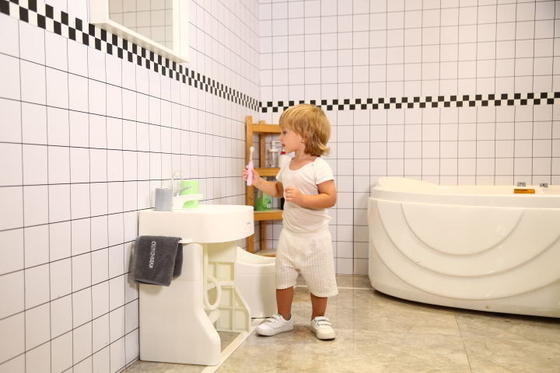 Logo anpassbar einfach zu bedienen Kinderwaschbecken mit Sockel