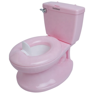 Rosa und weiße Babypotty-Toilette mit individuellem Logo EN71 Zertifiziertes reines Farbdesign