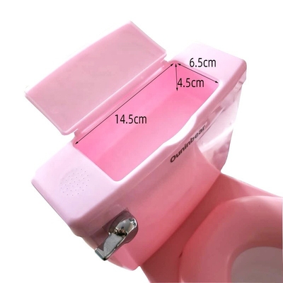 Rosa und weiße Babypotty-Toilette mit individuellem Logo EN71 Zertifiziertes reines Farbdesign