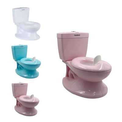 Anpassbares Logo Weiß Blau Rosa Baby Potty Trainer mit EN71-Zertifizierung