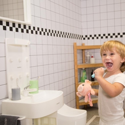 45*30*50cm Kinder Bad Waschbecken Smart Kinder Lernen Waschbecken Höhe verstellbar