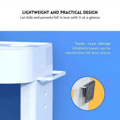 Anpassung Kinder Waschbecken Handbecken Kinder Spiele Waschbecken mit fließendem Wasser & LED-Licht