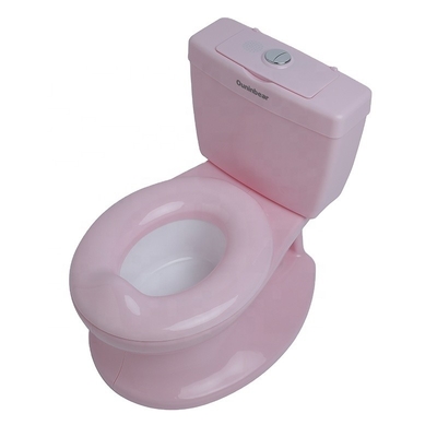 Pink Plastic Baby Training Potty mit EN71-Prüfungsertifizierung und kundenspezifisches Logo Design