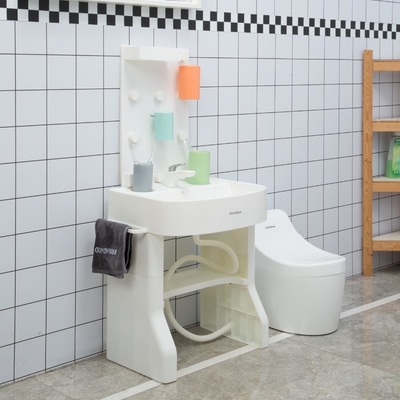 Kindergröße Waschbecken aus Kunststoff mit freistehendem Standpfad