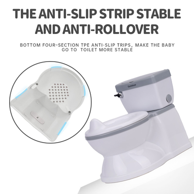 Umweltfreundliche Babypotty-Toilette mit EN-71-Zertifikat in Grau/Pink/Blau
