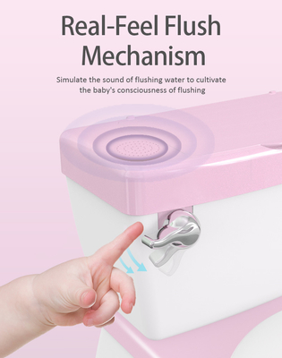 Benutzerdefiniertes Logo Babypotty Toilettentrainer EN71 Zertifiziertes Feststoff aus PP-Kunststoff in mehreren Farben