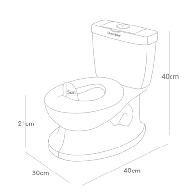 Simulations-Stil Plastik-Babypotty-Toilette mit individuellem Logo