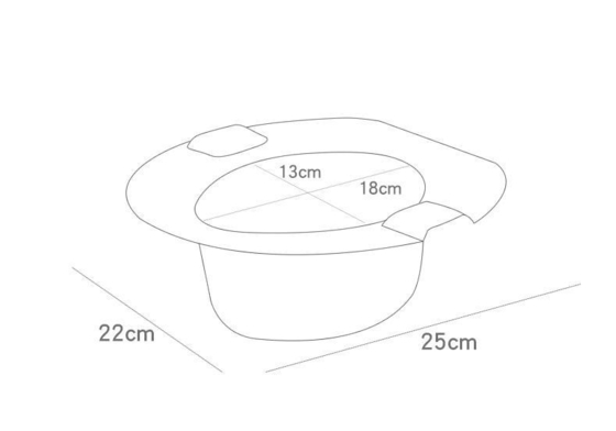 Simulations-Stil Plastik-Babypotty-Toilette mit individuellem Logo