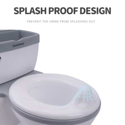 Grauer, umweltfreundlicher Plastikbaby-Potty-Sitz mit individuellem Logo
