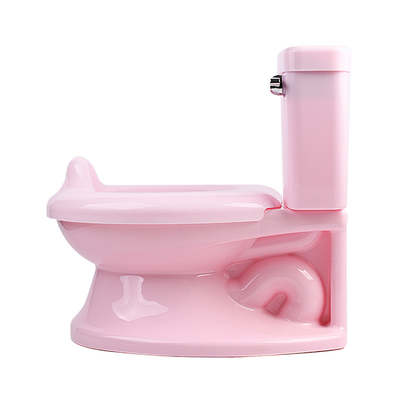 Kinder Simulation Toiletten mit Spülgeräusch Weiß Blau Rosa Babytraining Potty