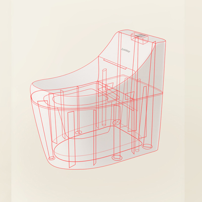 Umweltfreundliche Babypotty-Toilette mit Druckmuster - EN-71-zertifiziert