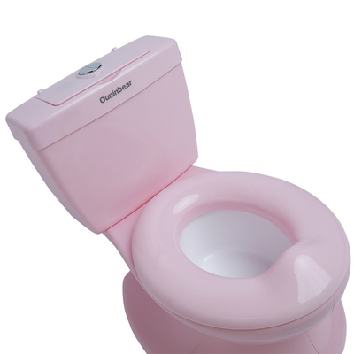 Umweltfreundliche rosa Babypotty-Trainingstoilette mit individuellem Logo für Hotels