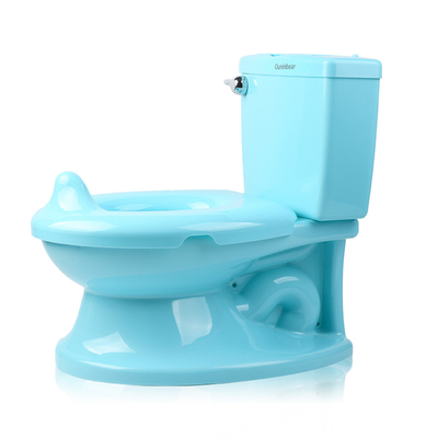 Kinder-Simulationstoiletten mit Spülgeräusche Weißblau Rosa Babytraining Potty EN71 zertifiziert
