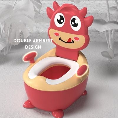 Kühe Form kundenspezifisches Logo Dunkelgrün Rot Potty Training Toilette