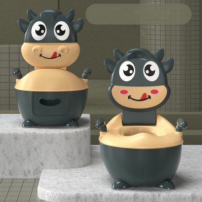 Farbige Zeichentrickfilm Kuh Babytraining Potty mit EN71-Prüfzeugnis